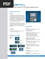 SECOM 777: Touch Screen Controller For Discontinous Dyeing Processes