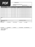 Housekeeping Attendant Daily Assignment Sheet