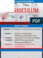 7 The Teacher As A Knower of Curriculum - Lesson 4