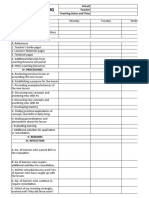 Daily Lesson Log: School Teacher Teaching Dates and Time I. Objectives