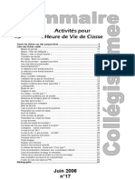 Actv Heure de Vie de Classe PDF