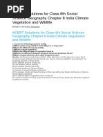 India Climate Vegetation and Wildlife