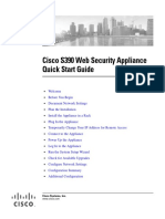 Cisco S390 Web Security Appliance Quick Start Guide