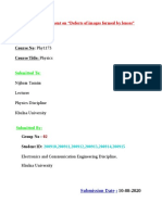 An Assignment On "Defects of Images Formed by Lenses": Course No: Phy1173 Course Title: Physics