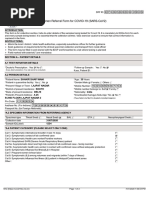 Icmr Specimen Referral Form For Covid-19 (Sars-Cov2) : (If Yes, Attach Prescription If No, Test Cannot Be Conducted)