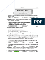 Combined Bank: Cloud IT Solution MCQ