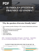 Slide 1: Is India An Investor Friendly Economy?