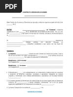 Modelo de Contrato de Cesion de Acciones