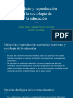 Conflicto y Reproducción en La Sociología de La Educación