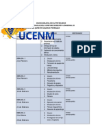 Cronograma Comportamiento Anormal Ii 2019