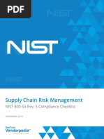 Supply Chain Risk Management: NIST 800-53 Rev. 5 Compliance Checklist