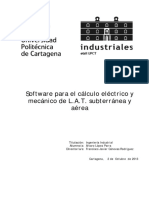 Software para El Cálculo Eléctrico y Mecánico de L.A.T. Subterránea y Aérea