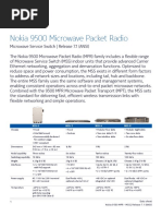 Nokia 9500 Microwave Packet Radio: Mss-O MSS-1 MSS-4 MSS-8