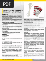 Tarjeta Bloqueo No Operar PDF