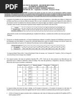 Parcial. Pronóstico y Capacidad de Planta