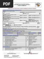 Formulario de Seguranca Contra Incendio de Projeto Tecnico PDF