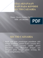 Penatalaksanaan Fisioterapi Pada Kondisi Post Sectio Caesaria