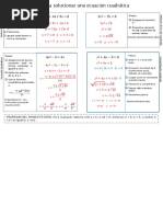 Metodos para Solucionar Una Cuadrática