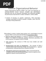 Unit 5 - Positive Organizational Behavior