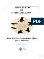 9 - Metodologías de Sistematización