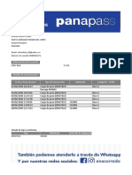 Datos Del Cliente: Edwin Adolfo Lima Nuevo Arraijan Parque Del Oeste Panamá Panamá Panamá