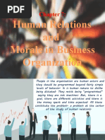 Human Relations and Morale in Business Organization