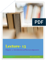 Lecture-13: Chapter - 3: Introduction of Pharmacodynamics