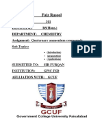 Quaternary Ammonium Compounds