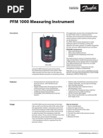 PFM 1000 Measuring Instrument: Data Sheet