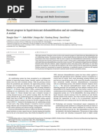 Recent Progress in Liquid Desiccant Dehumidification - 2020 - Energy and Built PDF