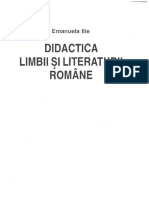 Didactica Limbii Si Literaturii Romane PDF