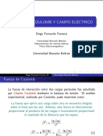 Fuerza de Coulomb y Campo Eléctrico