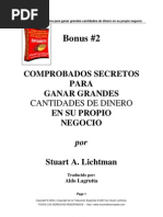 Bonus 2. Stuart Lichtman - Dos Secretos para Ganar Grandes Cant Ida Des de Dinero en Su