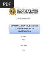 Modelo de Ficha de Validación