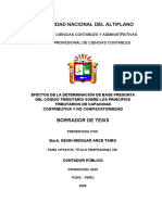 Esquema Final de Borrador de Tesis - Articulo Cientifico