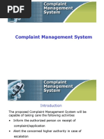 Complaint Management System