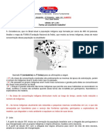 Questoes Formaçao Povo Brasileiro GABARITO AT. 3ºUL - 6º Ano