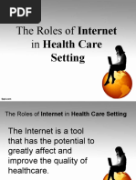 The Roles of Internet in Health Care: Setting