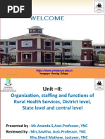 UNIT-II - Health Organization at Village Level, Disctrict Level, State and Central Level - Anand