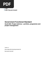 Government Functional Standard: Govs 002: Project Delivery - Portfolio, Programme and Project Management