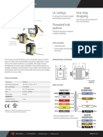 X Series: UL Listings One-Stop Shopping Threaded Hub Options