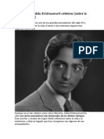 55 Frases de Jiddu Krishnamurti Célebres