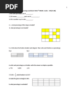 1.percentage Worksheet CAIE-6 GRADE - Marks: - 100 (E 5.88)