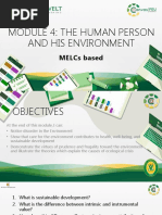 Module 4 - PPT The Human Person and His Environment