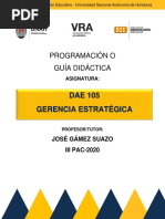 Programacion Didáctica Gerencia Estrategica - Iii Pac 2020