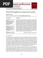 Model Draft Regulation On Cryptocurrency in India