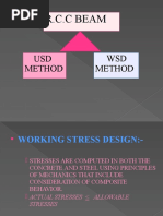 R.C.C Beam: USD Method WSD Method