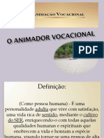 O Animador Vocacional - Slides Com Texto