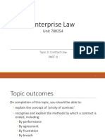 Enterprise Law 07 - Topic 3 Contracts III PDF