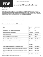 SQL Server Management Studio Keyboard Shortcuts PDF